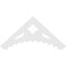 Ekena Millwork Pitch Wellington Architectural Grade PVC Gable Pediment, 60"W x 27 1/2"H x 1"P (11/12) GPP060X028X100WEL - alternate 2